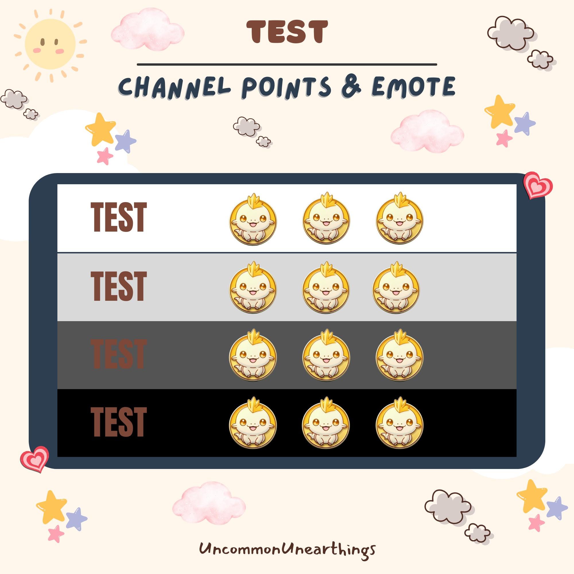 Cute pumpkin emote set showing channel points and rewards system for Twitch streaming and Discord communities