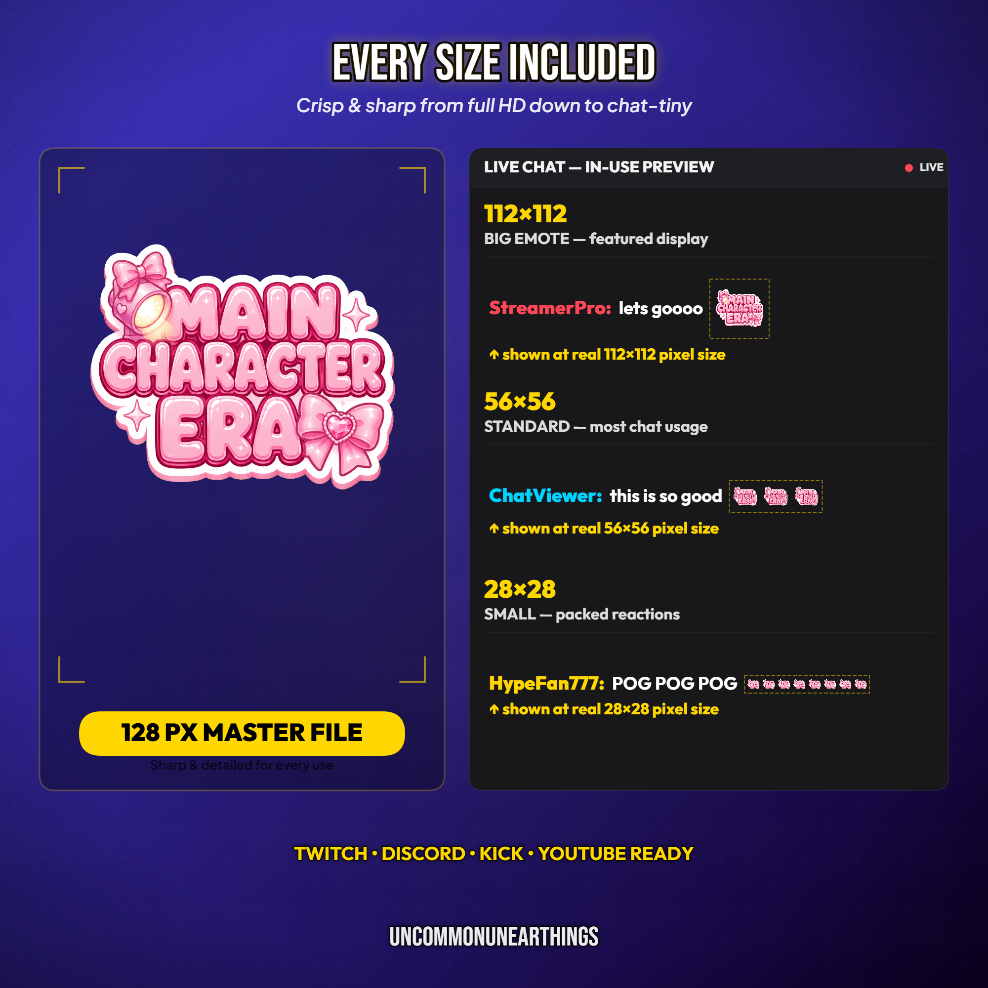 Coquette Emote Pack — 100 Cute Pink Coquette Text Emotes for Twitch Discord - Image 7
