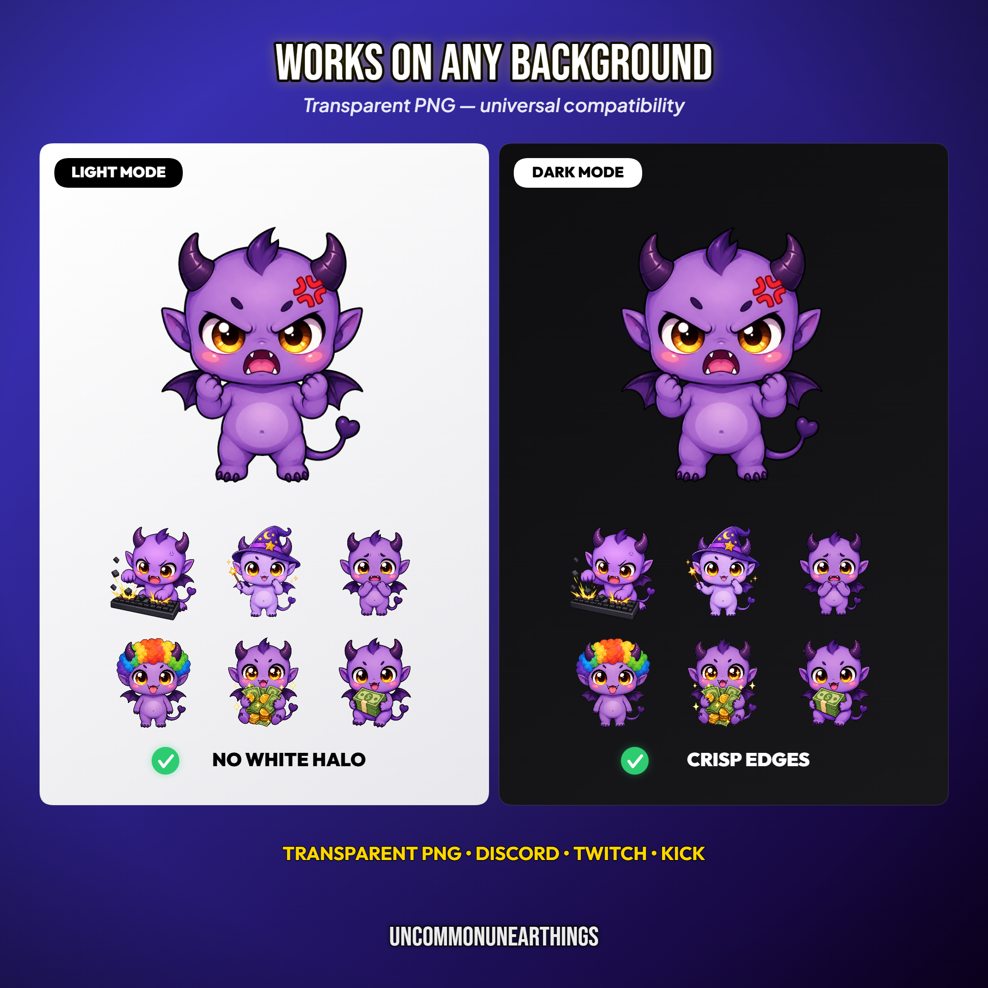 Baby Dragon Emote Pack — 48 Cute Chibi Dragon Emotes for Twitch Discord - Image 7