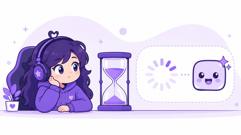 Streamer waiting for Twitch emote approval — pending review status